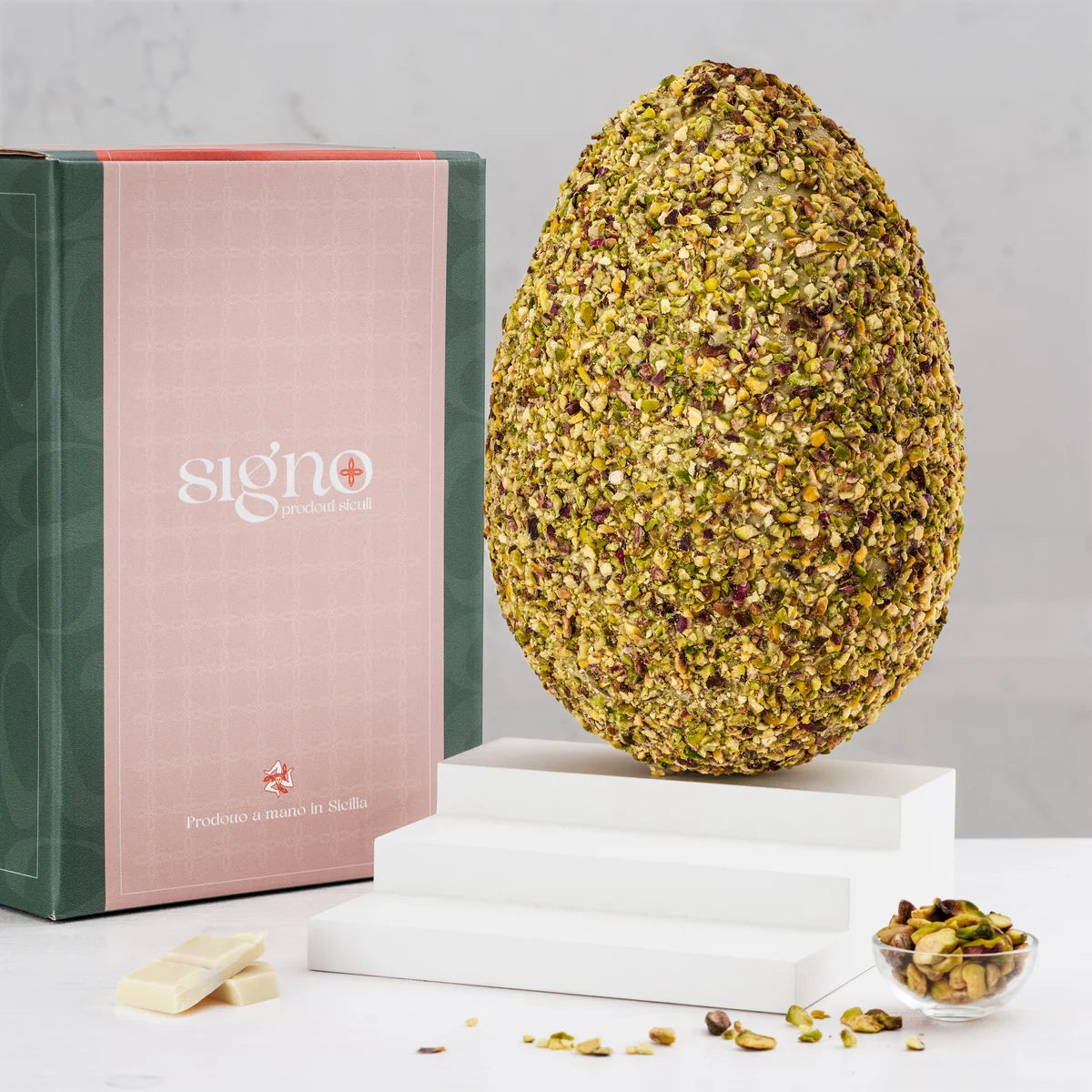 Uovo Artigianale al Pistacchio Granellato Pistacchio