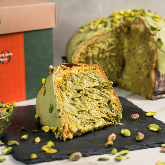 Panettone Artigianale Extra Pistacchio con 500g di Crema | 1,5kg