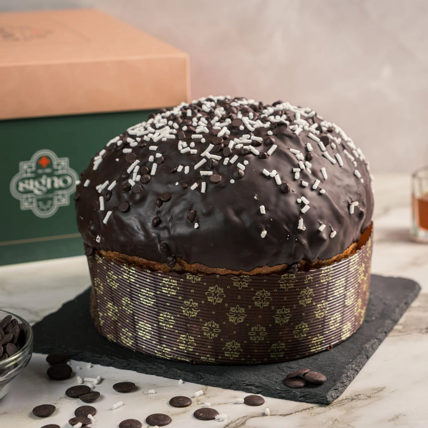 Panettone Artigianale con Gocce di Cioccolato | 1kg