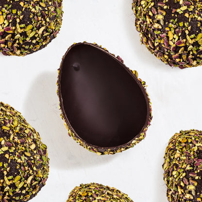 Uovo Artigianale Cioccolato Fondente Granellato Pistacchio | 700g